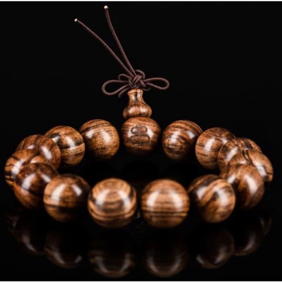 Men's Buddhist Sandalwood Bracelet. Authentic, New in box. - Picture 3 of 6